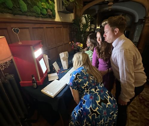 Selfie Post Hire in Bristol, choice of red or white