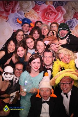 Our record so far is 20 people in the picture at an event.