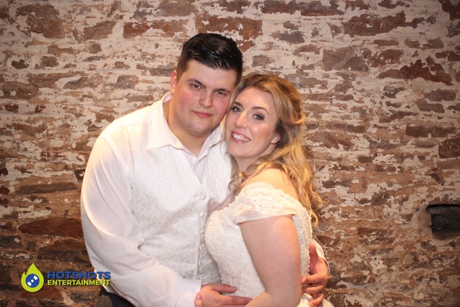 Bride and Groom in the photo booth