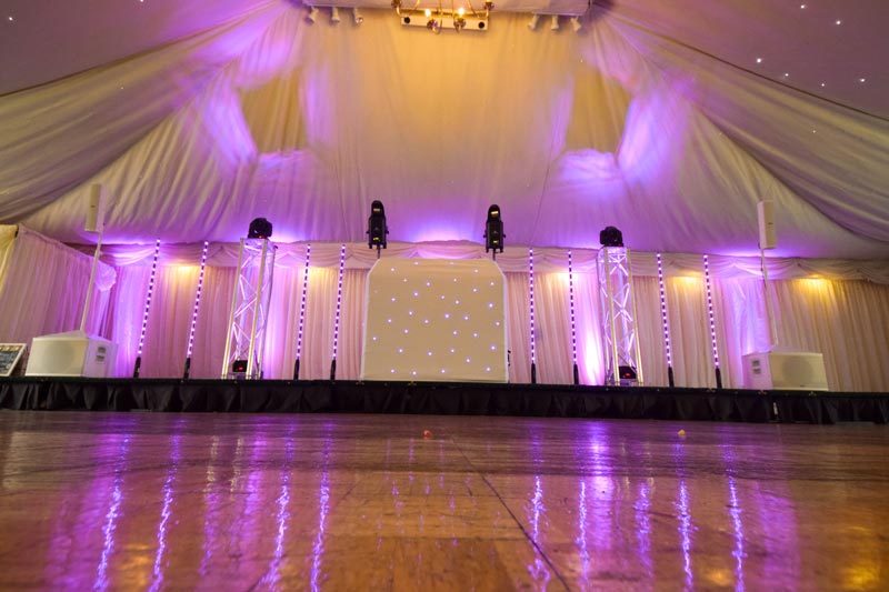 Wedding DJ set up at Batch Country House