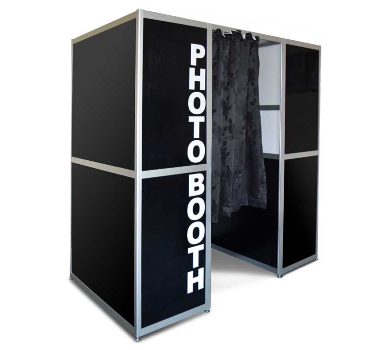 Solid photo booth, an enclosed photo booth that can take up to 6 people at a time including green screen technology